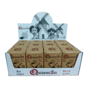12 cajas de Ajo Negro Quijoman que contienen 2 unidades de 80g