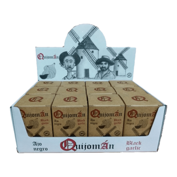 12 cajas de Ajo Negro Quijoman que contienen 2 unidades de 80g