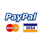 Pago seguro con Paypal, Mastercard, VISA